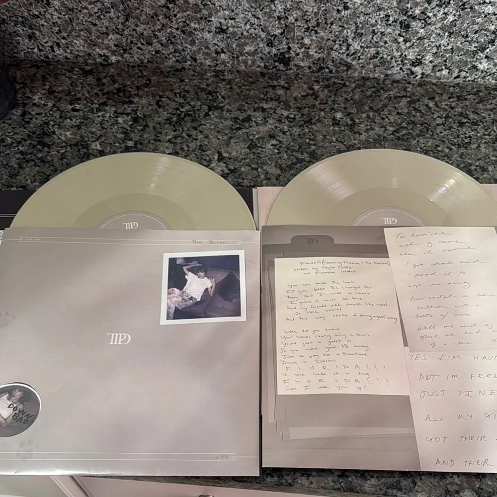 Taylor Swift Album Cover with Pink and Gray Tones - Picture 4 of 4